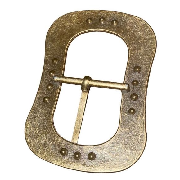 Vintage Rounded Rectangle Belt Buckle - Bid Now = Discounted Shipping - Picture 2 of 9